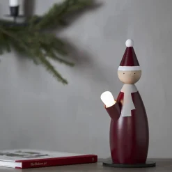 LUCIA CLASSIC Ljusstake 1L 28cm Röd