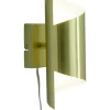 LUCILE Vägglampa 27cm Matt Mässing/Vit
