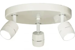 LUMI Takspot Rund 3L Dimbar 22cm Vit