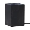 LYS Lampfot E27 10cm Svart