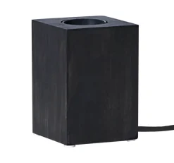 LYS Lampfot E27 10cm Svart
