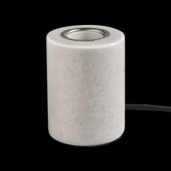 MARBLE Lampfot E27 10,5cm Blank Vit