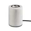 MARBLE Lampfot E27 10,5cm Mattvit