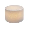 MARBLE Silkesmatt Bordsljus Äkta Marmor 8x6cm Vit