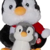 MERRY PAL Inomhusdekoration Pingviner Batteri 25cm Svart
