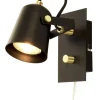 METZ Vägglampa 18cm Svart/Matt Mässing