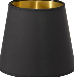 MIA METALLINSIDA Lampskärm 17/13cm Svart/Guld