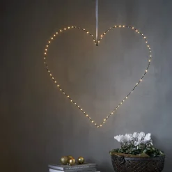 MIRA BLANK Hängande dekoration 70cm 80LED Svart