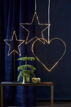 MIRA Hängande dekoration 70cm 80LED Svart