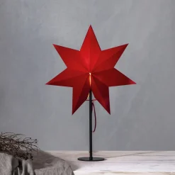 MIXA Stjärna på fot 50cm Röd