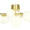MOLEKYL Plafond 58cm Matt Mässing/Vit