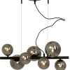 MOLEKYL Taklampa 58cm Svart/Rökgrå