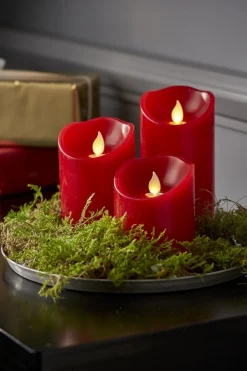 M-TWINKLE LED-Blockljus 12,5cm Röd
