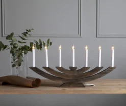NAVIDA Ljusstake 7L 60cm Brun