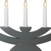 NAVIDA Ljusstake 5L 42cm Dimgrå