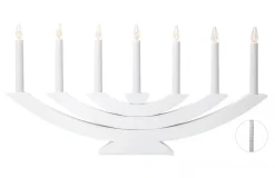 NAVIDA Ljusstake 7L 60cm Vit