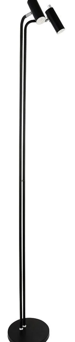 ORIVA Golvlampa MiniGU10 2L 145cm Svart