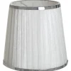 ORIVA Lampskärm Hög Organza 14cm Vit/Krom
