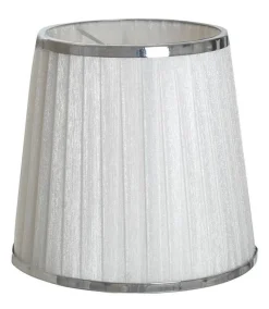 ORIVA Lampskärm Hög Organza 14cm Vit/Krom