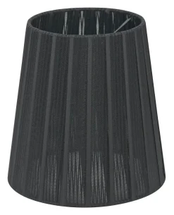 ORIVA Lampskärm Organza 17cm Svart ränder