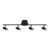 ORIVA SLIM Takspot Rak 4a Svart/Guld 85cm