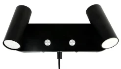 ORIVA Väggspot 2L 26cm Svart
