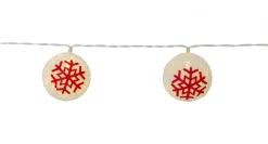 ORNAMENT Batterislinga 10LED 1,35m Vit