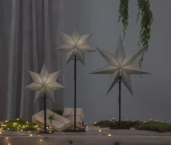 OZEN Stjärna på fot 85cm Grå