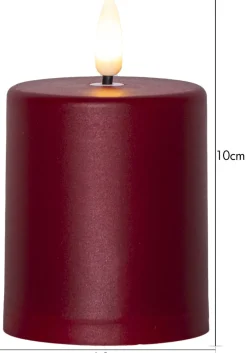 Paula Flamme LED Ljus Röd 10 cm Skymningsrelä