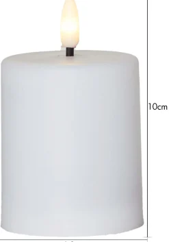 Paula Flamme LED Ljus Vit 10 cm Skymningsrelä