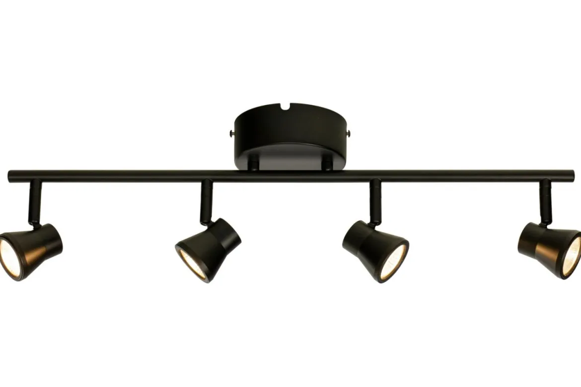 PLUTO Takspot Rak 4L Dimbar 60cm Svart