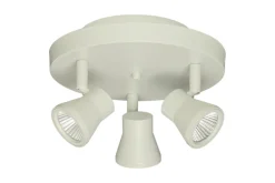 PLUTO Takspot Rund 3L Dimbar 20cm Vit