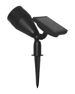 POWERSPOT Solcells-spotlight 15cm Svart IP44
