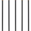 RAW Metalljusstake Candle 5L Platt 32cm Råmässing/Svart