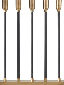 RAW Metalljusstake Candle 5L Platt 32cm Råmässing/Svart