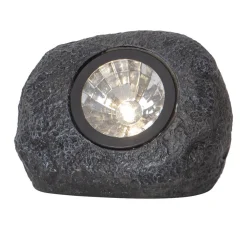 ROCKY Solcells-Spotlight 11cm Grå