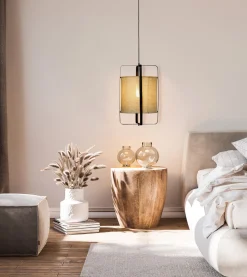 RONDA Taklampa 32,5cm Svart/Beige