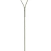 SANDNES Golvlampa dubbel 140cm Borstad Stål