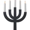 SELMA Träljusstake 25cm Grafitgrå