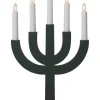 SELMA Träljusstake 25cm Grön