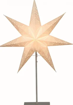 Sensy Stjärna på fot 78cm Vit