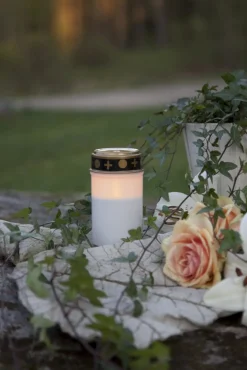 SERENE LED-Gravljus 12cm LED Opal