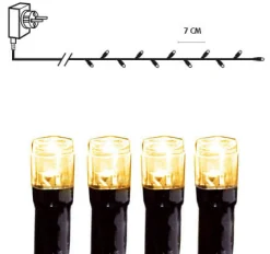 SERIE LED Ljusslinga 25,2m 360LED IP44 Extra varmvit Svart