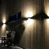 SÖGNE Vägglampa Ute 15cm Svart IP54