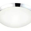 SIRACUSA LED-Plafond Bad 28,4cm Krom/Vit IP44