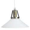 SKOMAKARE Fönsterlampa 20cm Antikmässing/Opalvit