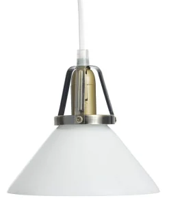 SKOMAKARE Fönsterlampa 15cm Antikmässing/Opalvit