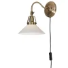 SKOMAKARE Vägglampa 200mm Antik/Opal