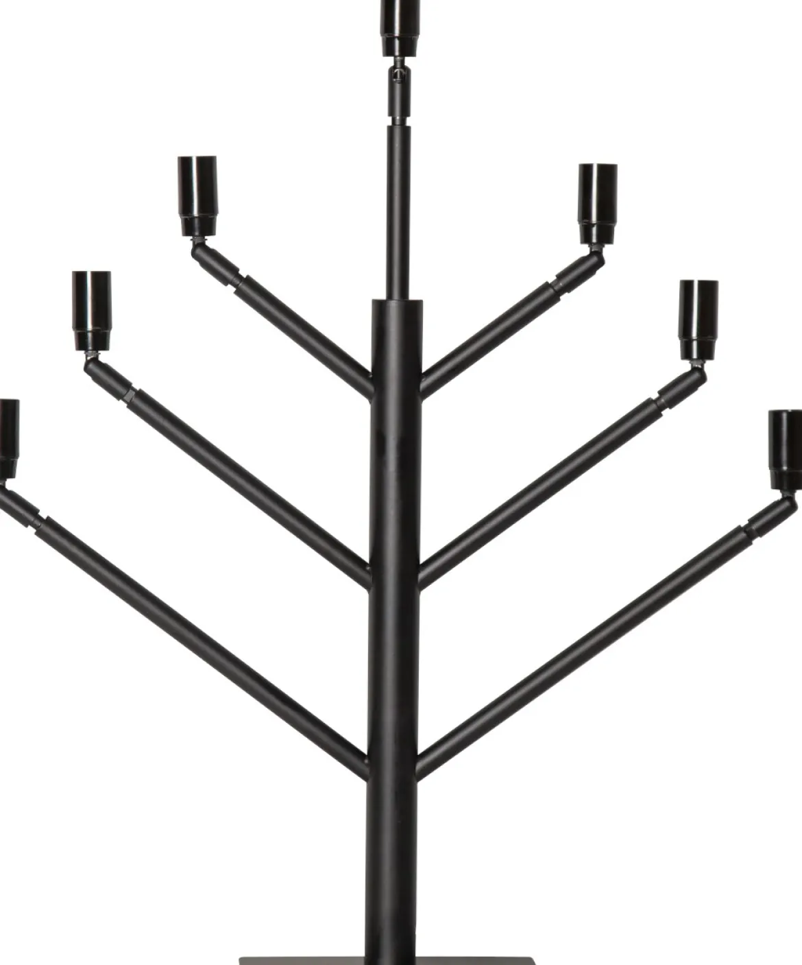 Stockholm Ljusstake 7L 65cm Svart