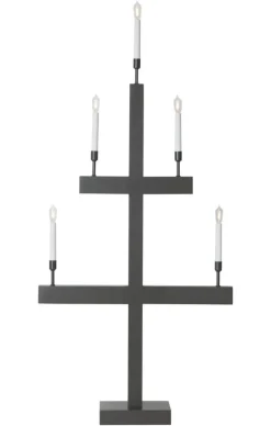 STORM Träljusstake 118cm Grå